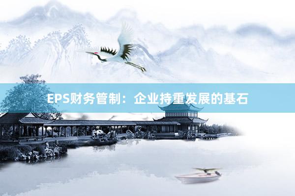 EPS财务管制：企业持重发展的基石