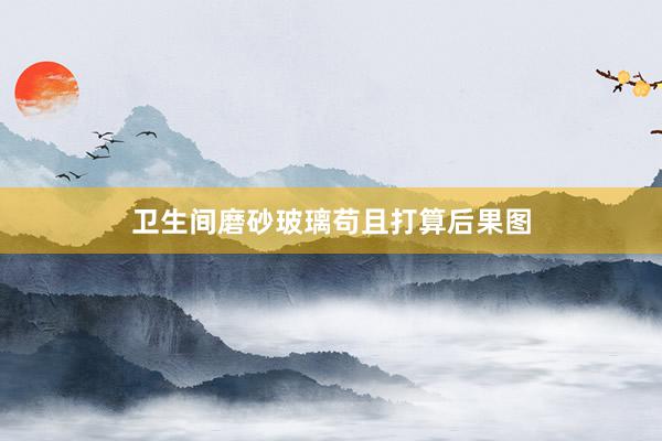 卫生间磨砂玻璃苟且打算后果图